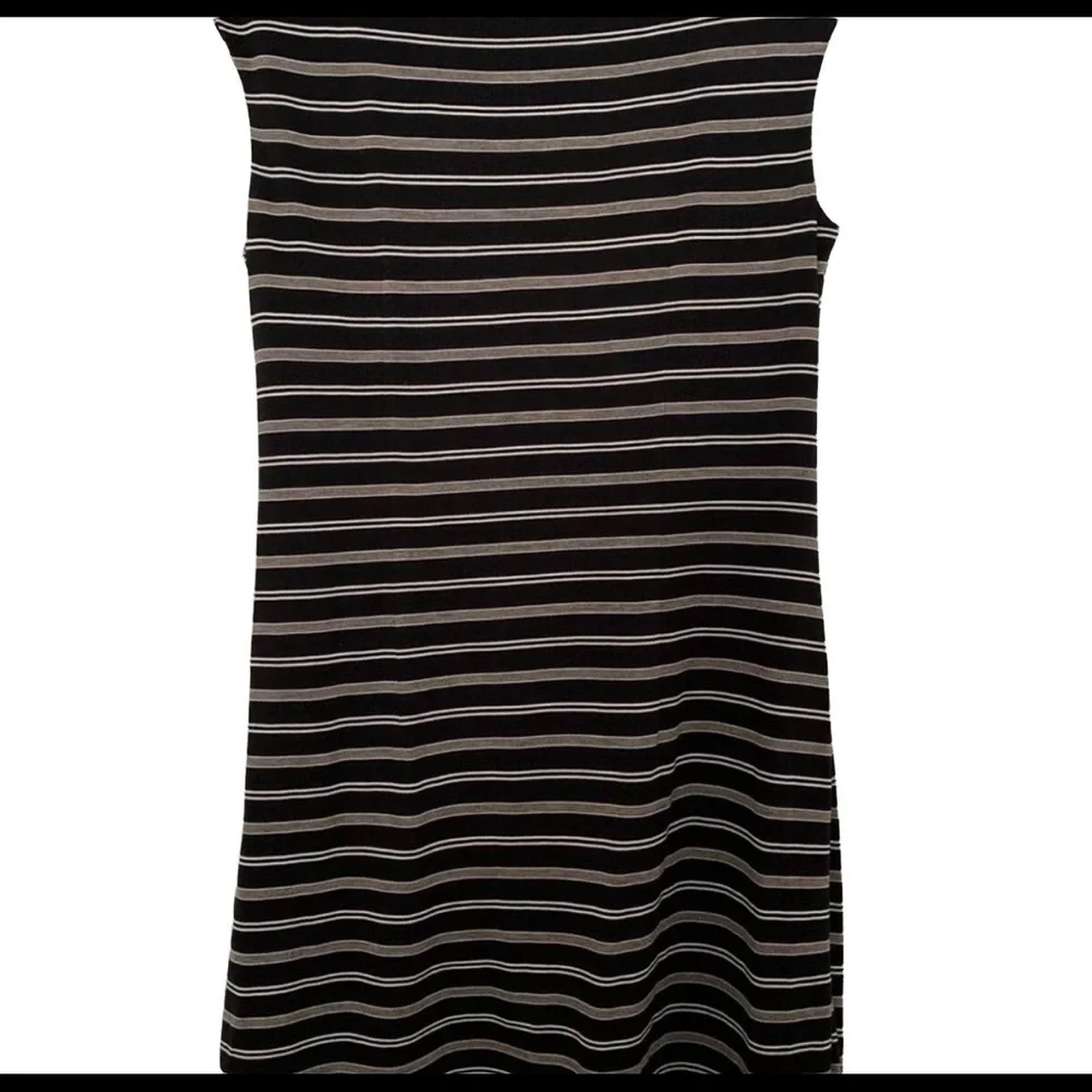 Loft by Ann Taylor Striped Dress MP Sleeveless - Picture 2 of 7
